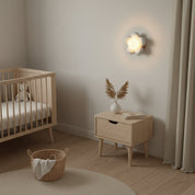 Luminária de Parede Infantil LED Flor de Resina Arandela de Parede 02 Kabannas 