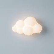 Luminária de Parede Nuvem Branca para Quarto Infantil Luminária de Parede 12 Kabannas 24 cm 127V 