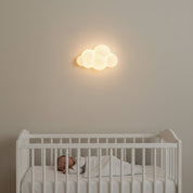 Luminária de Parede Nuvem Branca para Quarto Infantil Luminária de Parede 12 Kabannas 