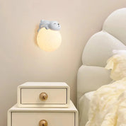 Luminária de Parede Urso e Coelho para Quarto Infantil Luminária de Parede 11 Kabannas 