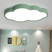 Luminária de Teto Nuvem LED Luminária 05 Kabannas Verde 48 cm Luz fria