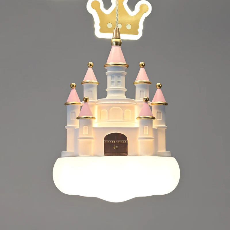 Luminária Pendente Infantil - Castelo da Princesa Flutuante Kabannas 