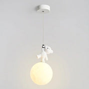 Luminária Pendente Infantil de Urso Polar Luminária Pendente 02 Kabannas A 