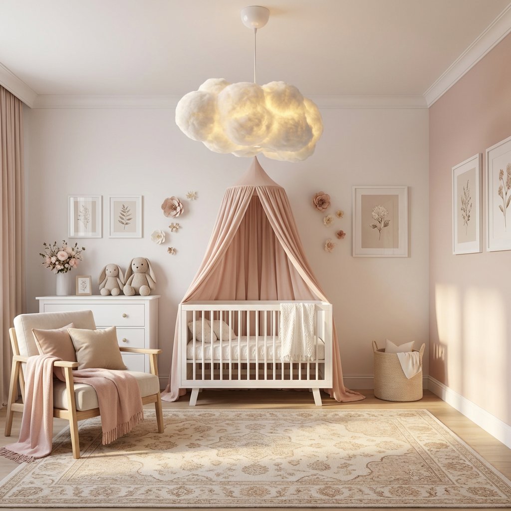 Luminária Pendente Nuvem Infantil em Algodão Luminária Pendente 02 Kabannas 