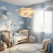 Luminária Pendente Nuvem Infantil em Algodão Luminária Pendente 02 Kabannas 