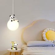 Luminária Pendente Panda para Quarto Infantil Luminária Pendente 03 Kabannas 