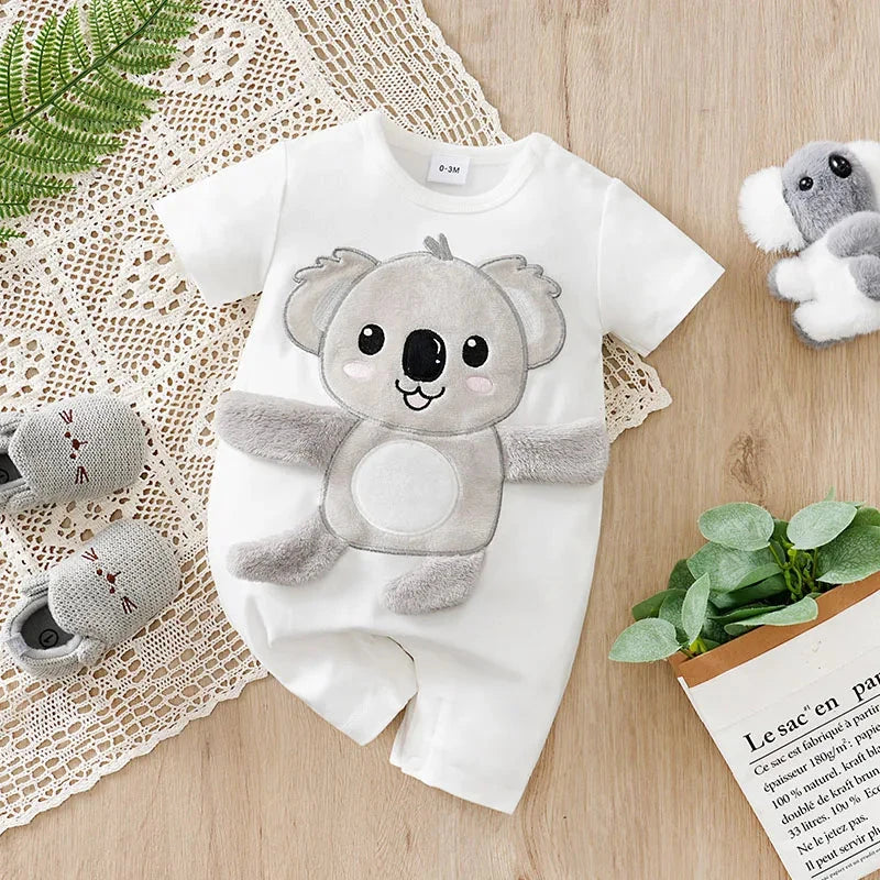 Macacão Bebê 3D Coala com Membros Móveis Macacão Menino 31 Kabannas 0-3 Meses (59 cm) 