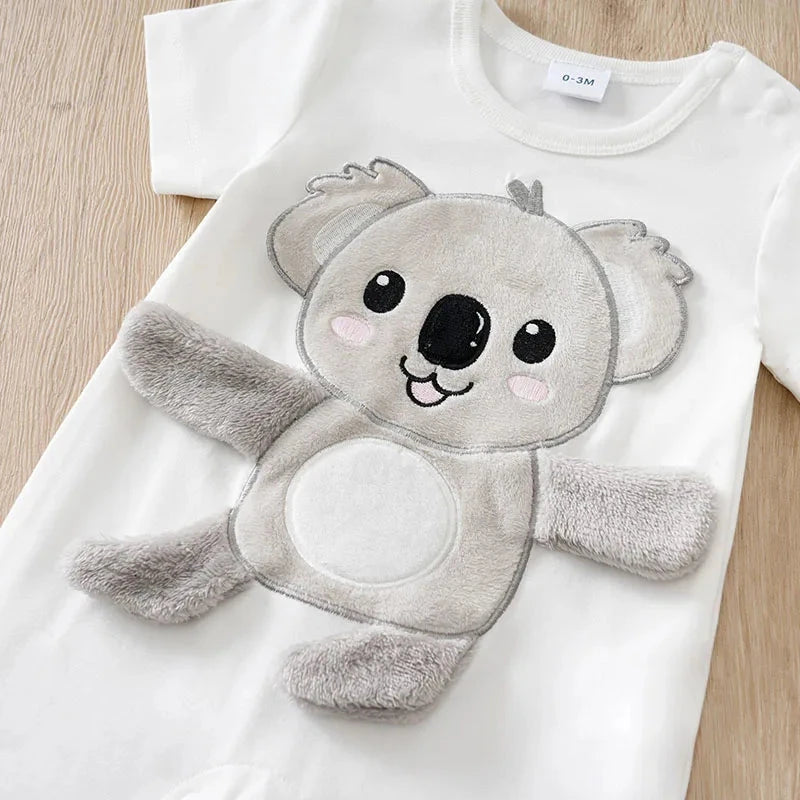 Macacão Bebê 3D Coala com Membros Móveis Macacão Menino 31 Kabannas 