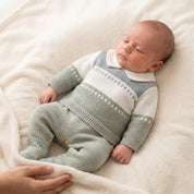 Macacão Bebê de Malha Listrado Confortável Moda Vintage Infantil 62 Kabannas 