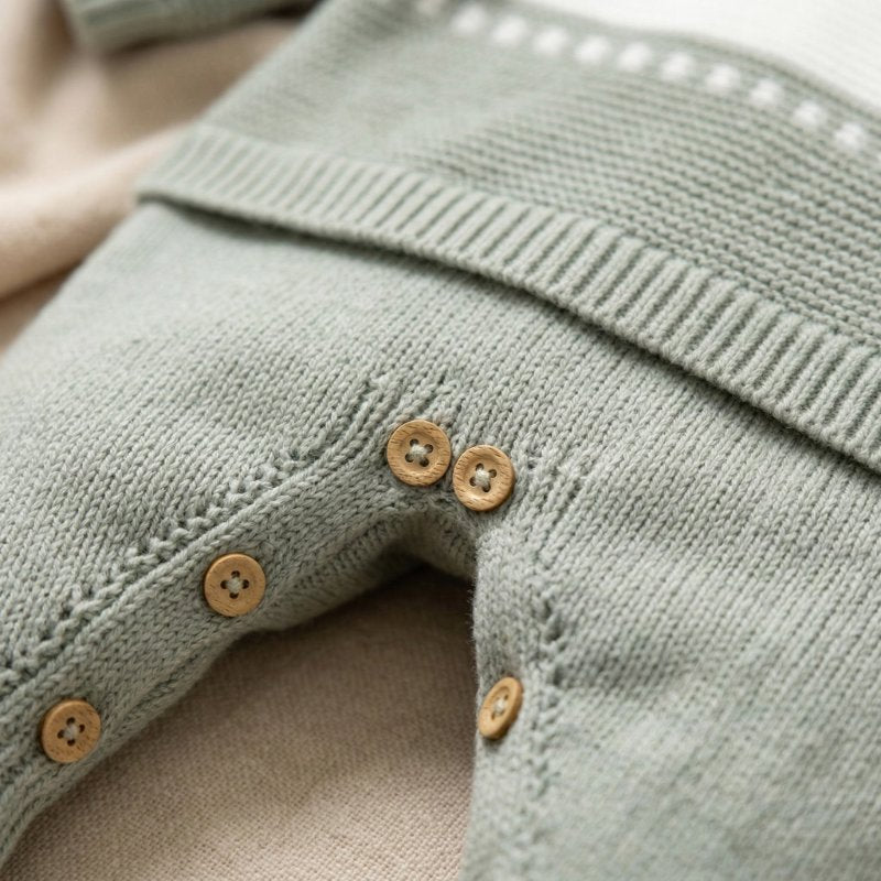 Macacão Bebê de Malha Listrado Confortável Moda Vintage Infantil 62 Kabannas 