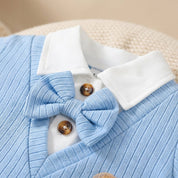 Macacão Bebê Menino Pequeno Cavalheiro Verão Moda Vintage Infantil 41 Kabannas 