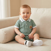 Macacão Bebê Menino Ursinho Moda Vintage Infantil 28 Kabannas 1-3 Meses 
