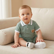 Macacão Bebê Menino Ursinho Moda Vintage Infantil 28 Kabannas 