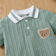 Macacão Bebê Menino Ursinho Moda Vintage Infantil 28 Kabannas 