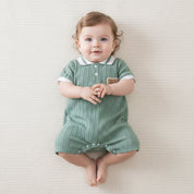 Macacão Bebê Menino Ursinho Verão Moda Vintage Infantil 28 Kabannas 