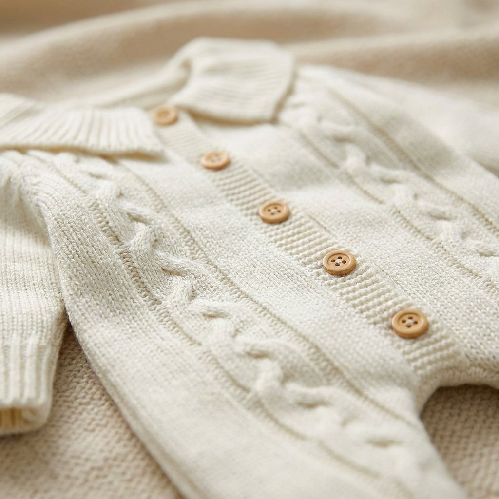 Macacão Bebê Tricô Premium com Touca 2 Peças Unissex Moda Vintage Infantil 89 Kabannas 