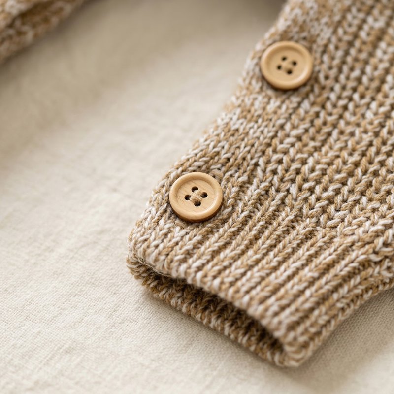 Macacão Bebê Tricô Vintage Unissex com Botões Moda Vintage Infantil 75 Kabannas 