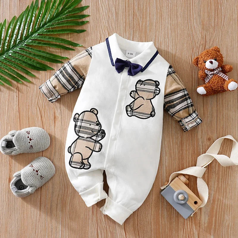 Macacão Cavalheiro Bebê com Gravata Macacão Menino 23 Kabannas 0-3 Meses 