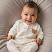 Macacão de Tricô Bebê em Algodão Macacão Bebê 01 Kabannas 