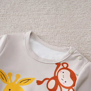 Macacão Infantil Girafa e Macaco Macacão Menino 37 Kabannas 