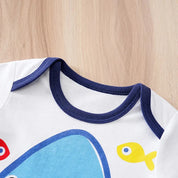 Macacão Infantil Tubarão Algodão Macacão Menino 29 Kabannas 
