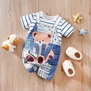 Macacão Infantil Ursinho de Verão Macacão Menino 20 Kabannas 0-3 Meses 