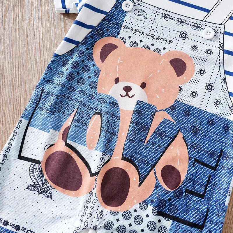 Macacão Infantil Ursinho de Verão Macacão Menino 20 Kabannas 