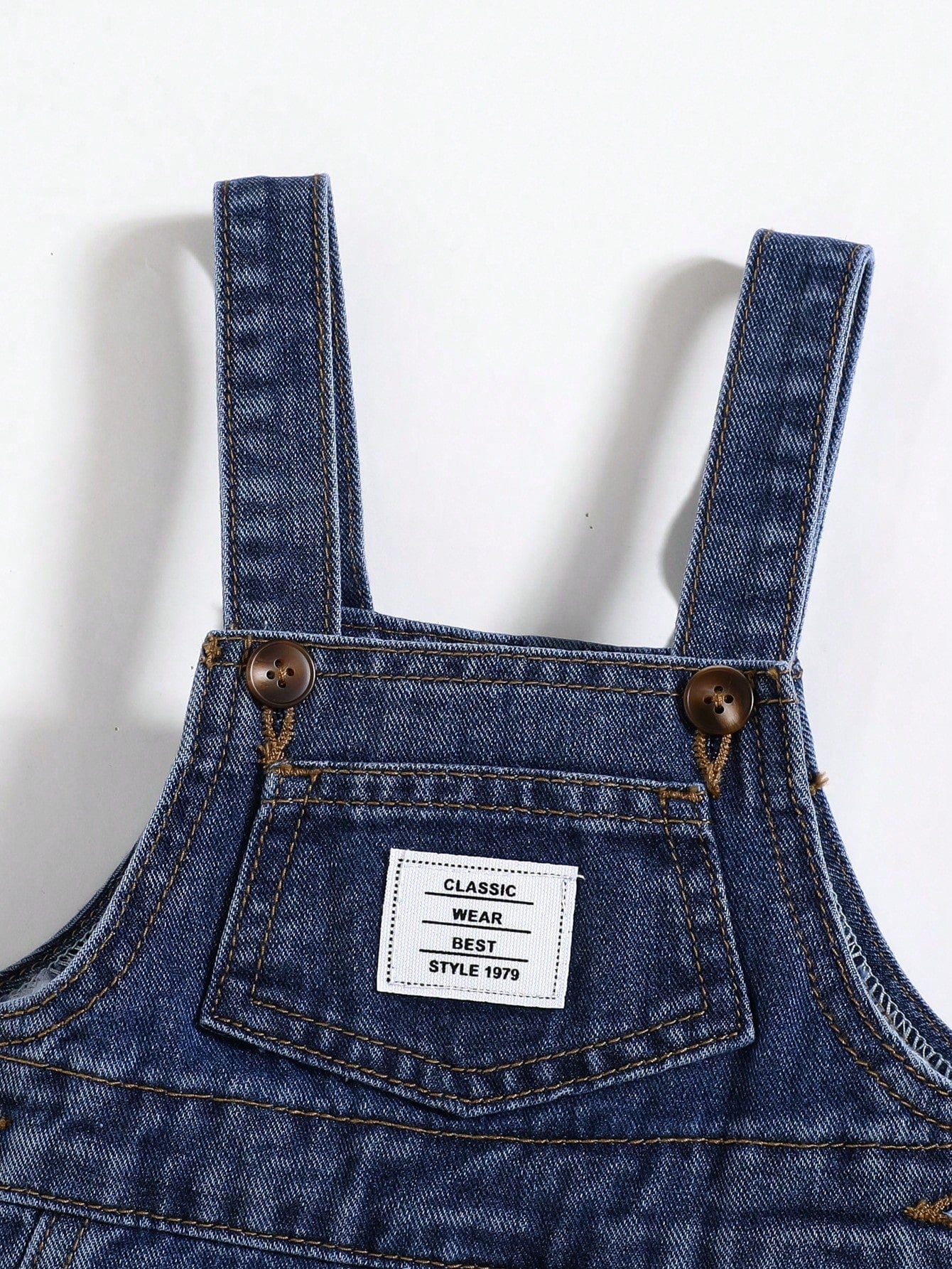 Macacão Jardineira Jeans Bebê Menino com Bolsos e Alças Ajustáveis 001 Macacão Menino 02 Kabannas 
