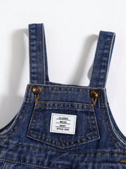 Macacão Jardineira Jeans Bebê Menino com Bolsos e Alças Ajustáveis 001 Macacão Menino 02 Kabannas 