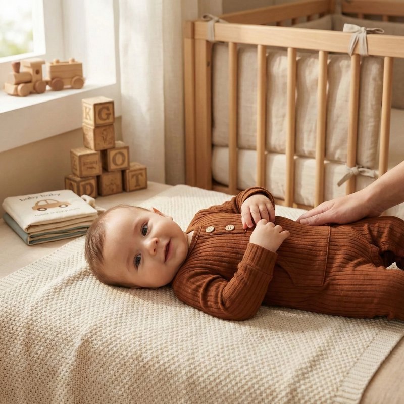 Macacão Vintage Canelado para Bebê com Bolso Moda Vintage Infantil 07 Kabannas 