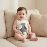Macacão Vintage de Tricô Infantil - Coelhinho Clássico Moda Vintage Infantil 34 Kabannas 