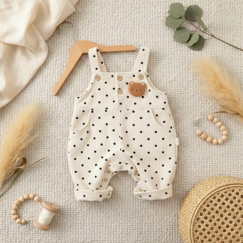 Macacão Vintage Unissex de Veludo para Bebês - Estilo Ursinho Moda Vintage Infantil 39 Kabannas 