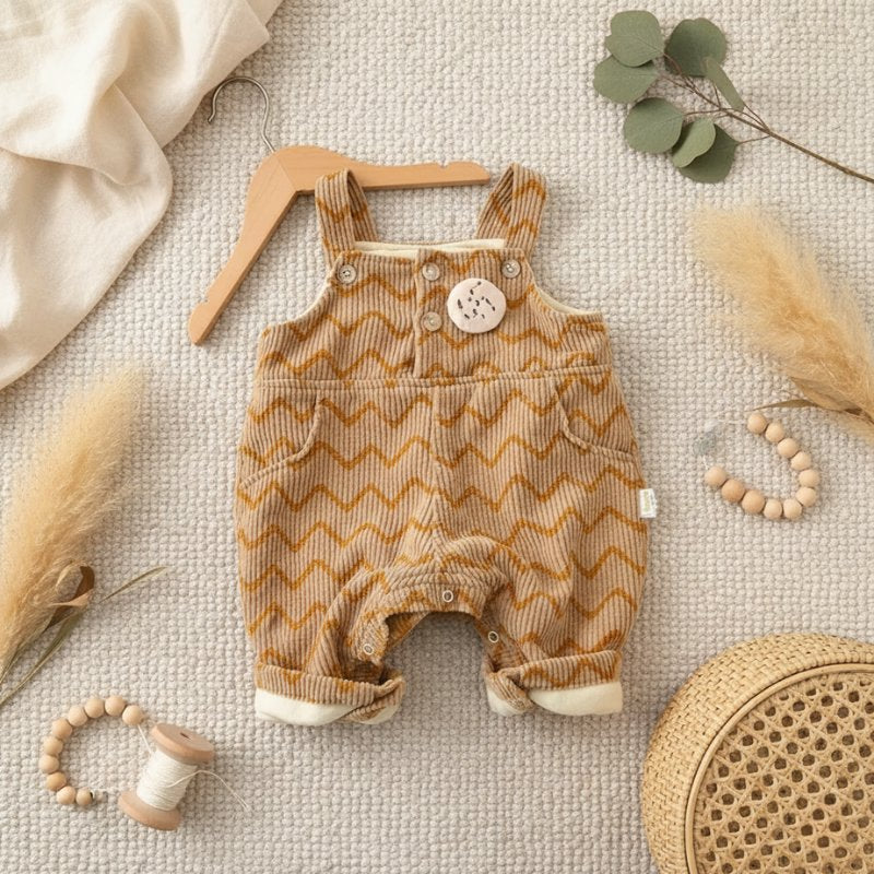 Macacão Vintage Unissex de Veludo para Bebês - Estilo Ursinho Moda Vintage Infantil 39 Kabannas 