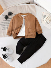 Conjunto 2 Peças Bebê Jaqueta Bomber e Calça Jogger