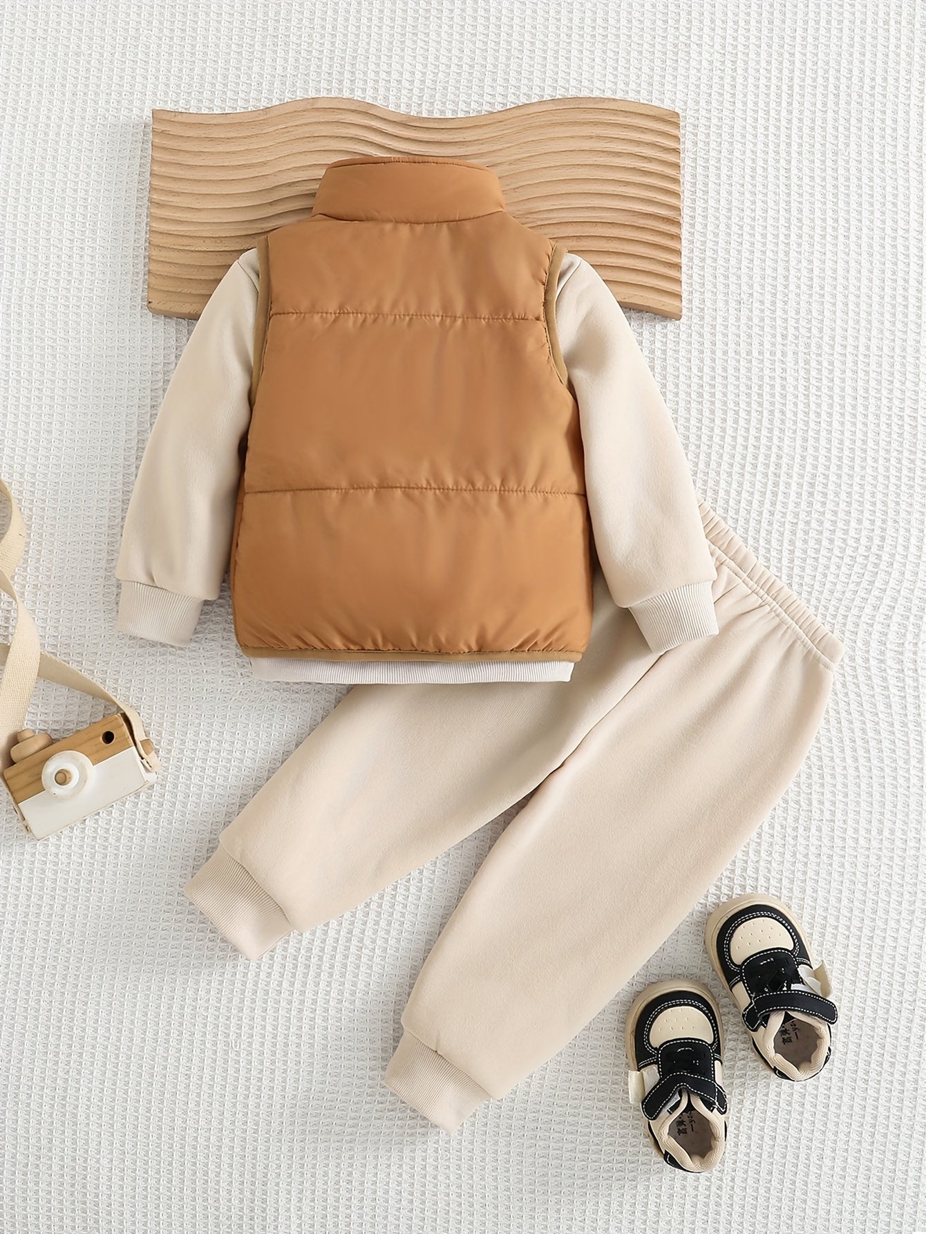 Conjunto Bebê Menino 3 Peças Colete Calça Moletom Los Angeles