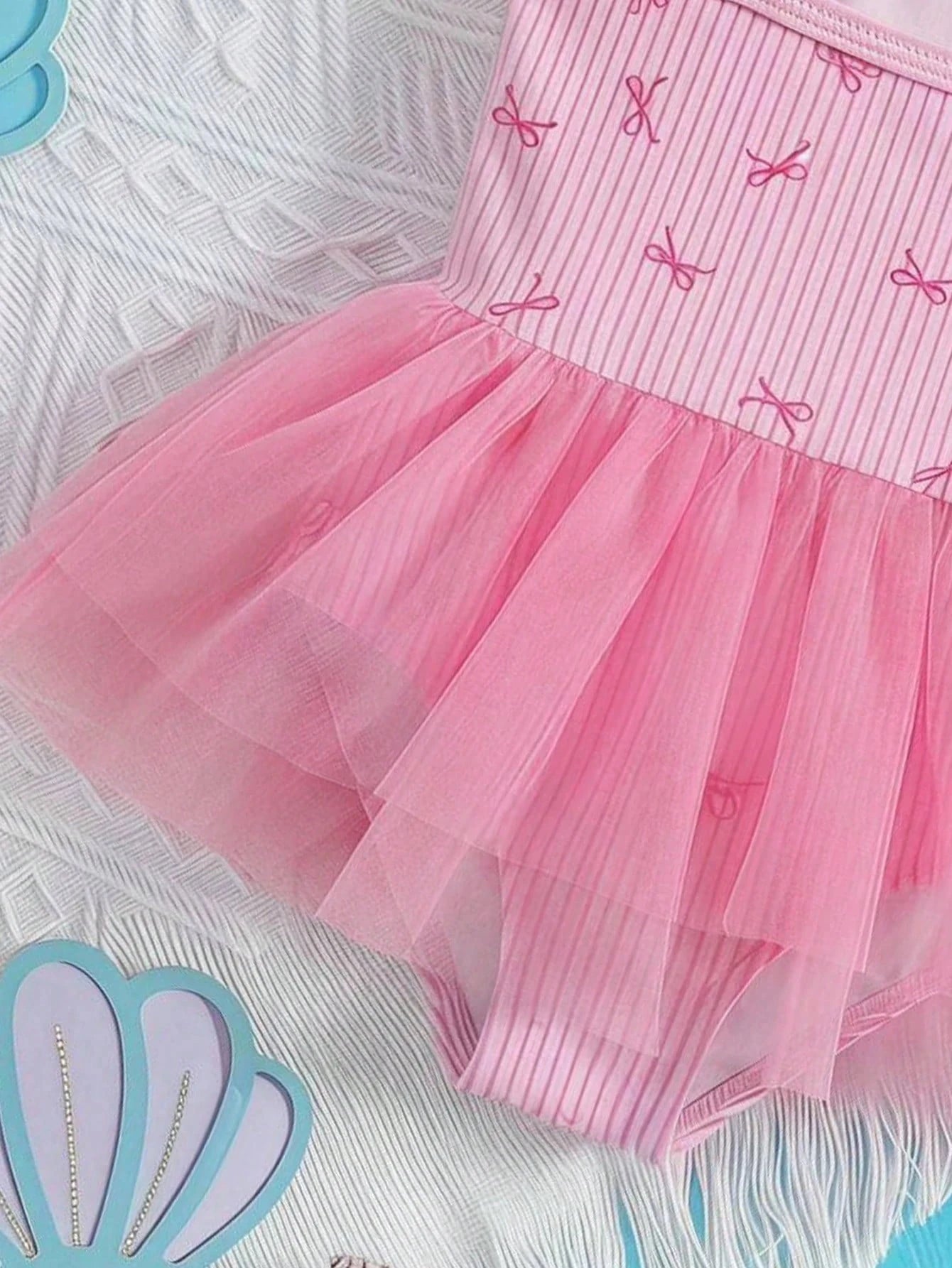 Maiô Infantil Menina com Laço e Saia de Tule 004 Maiô Menina 01 Kabannas 