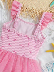 Maiô Infantil Menina com Laço e Saia de Tule 004 Maiô Menina 01 Kabannas 