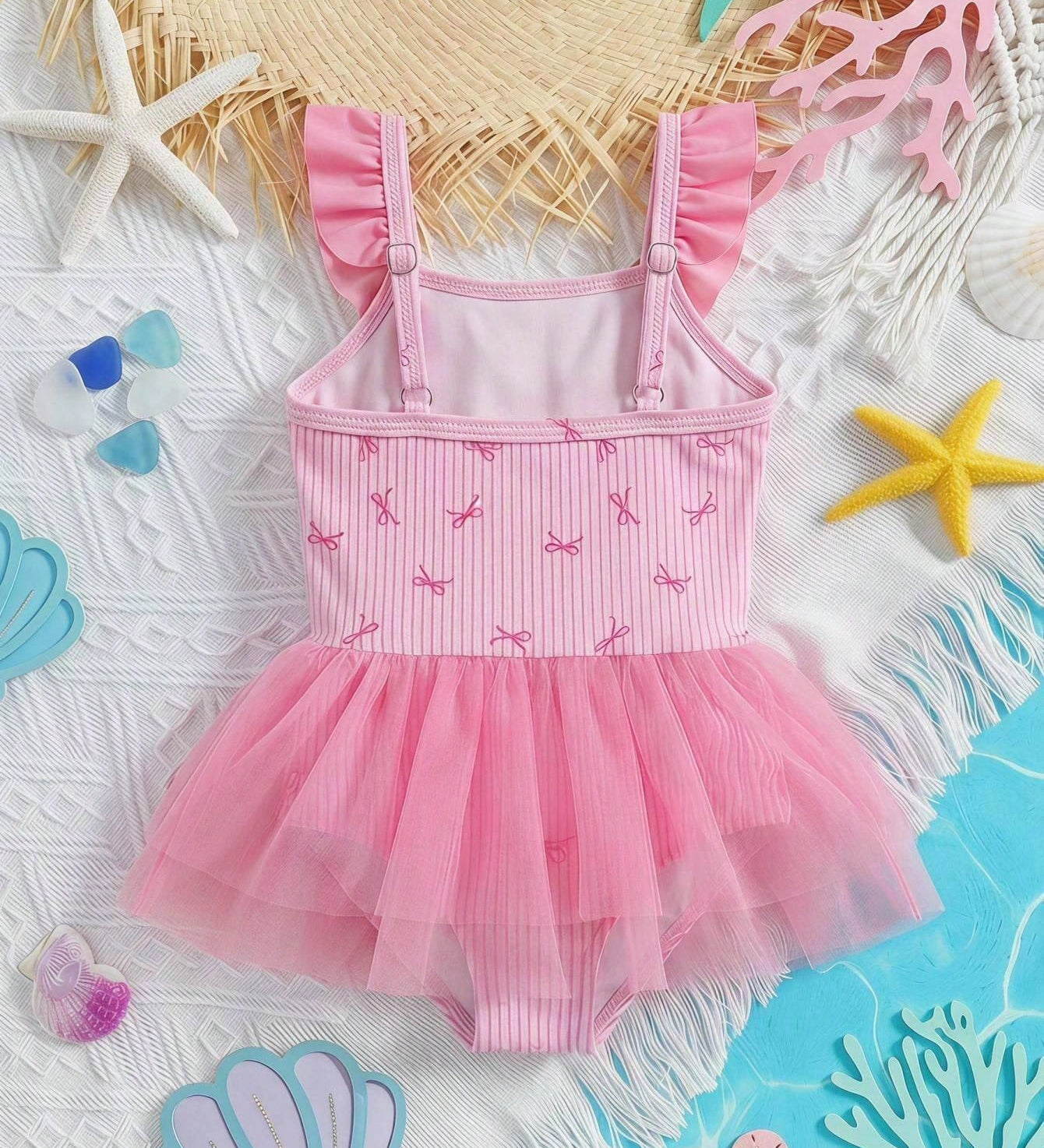 Maiô Infantil Menina com Laço e Saia de Tule 004 Maiô Menina 01 Kabannas 