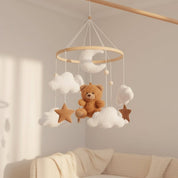 Móbile de Berço Musical com Ursinho de Veludo Móbile de Berço 03 Kabannas 