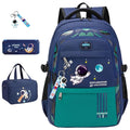 Mochila Infantil Escolar 4 em 1 Astronauta Kabannas Mochila Infantil Azul e Verde 1 