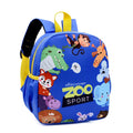 Mochila Infantil Impermeável Kabannas Mochila Infantil - Azul: Zoológico 