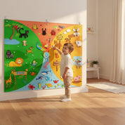 Painel Montessori de Atividades em Feltro - Animais Quadros / Painéis Montessori 03 Kabannas 