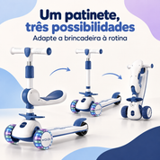 Três formas de usar o patinete infantil