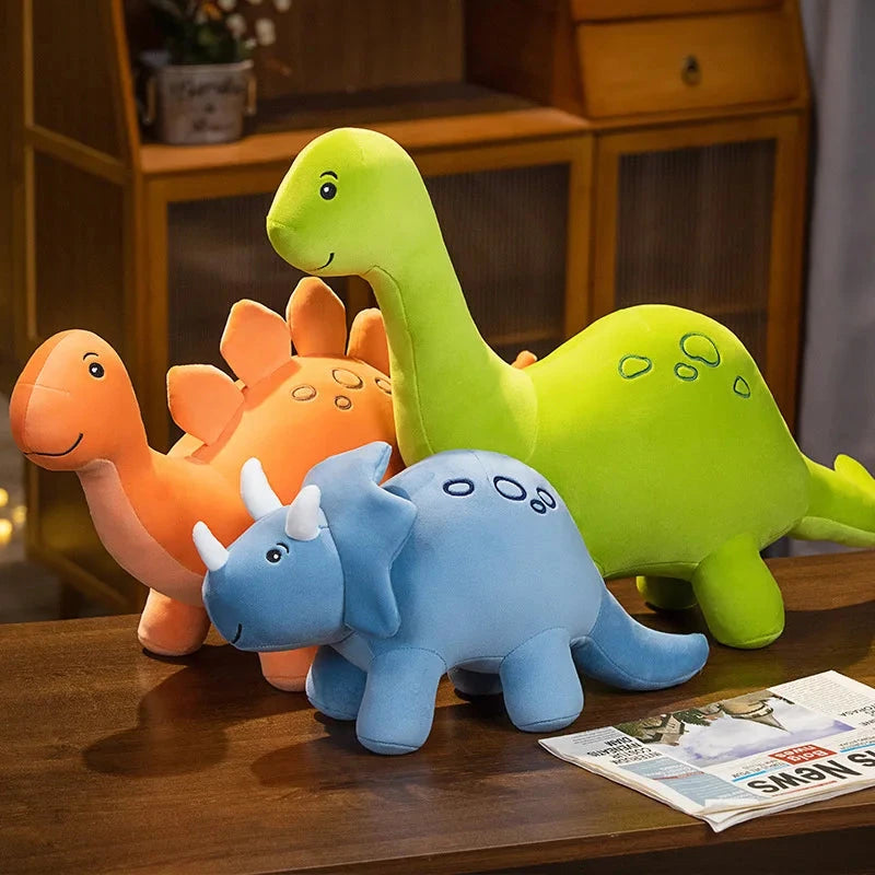 Pelúcia de Dinossauro para Decoração Infantil Brinquedo de Pelúcia 02 Kabannas Azul Pequeno 