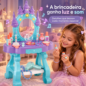 Penteadeira infantil castelo com luz e som