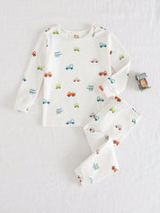Pijama Bebê Menino Manga Longa Estampa Carrinho 004 Pijama Menino 01 Kabannas 