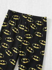 Pijama Infantil Menino Batman Manga Longa Malha Macia - Cinza e preto