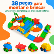 Pista Baby Animal com 38 peças