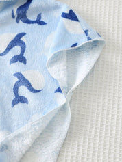 Poncho de Praia Infantil Menino com Capuz Baleia 004 Poncho Menino 01 Kabannas 