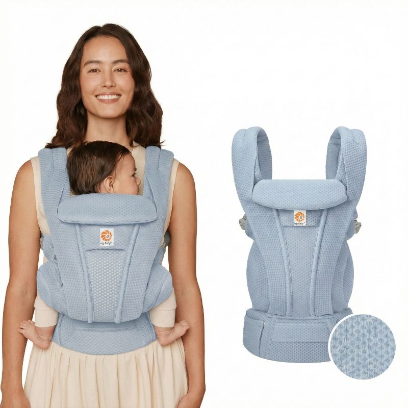 Porta-bebês Ergobaby Omni Deluxe 360° Conforto Total Porta-Bebê 02 Kabannas Azul 